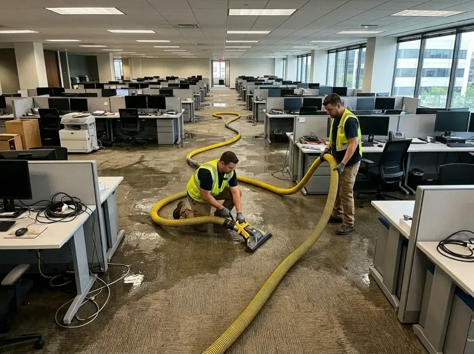 Water Extraction Hose — Commercial Building — Water Extraction Hose, Vacuum Extraction Wand, Safety Vest, Commercial Buildin…